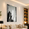 Empire State Siyah Beyaz Cam Tablo – Cam Tablo