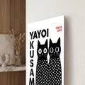 Benekli Siyah Kedi İkilisi Cam Tablo – Cam Tablo