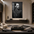 Üniformalı Atatürk Cam Tablo