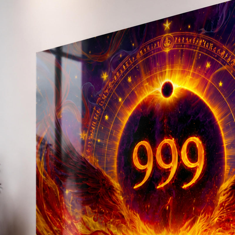 Tutulma Kanatlarında 999 Cam Tablo – Cam Tablo