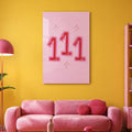 Şeker Pembe 111 Cam Tablo – Cam Tablo