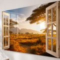 Afrika Savana Akasya Cam Tablo – Cam Tablo