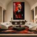 Kızıl Işıkta Atatürk Cam Tablo