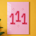 Şeker Pembe 111 Cam Tablo – Cam Tablo