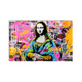 Pop Art Mona Lisa Grafiti Cam Tablo – Cam Tablo