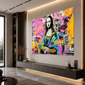 Pop Art Mona Lisa Grafiti Cam Tablo – Cam Tablo