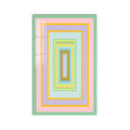 Pastel Çerçeveli Kareler Cam Tablo – Cam Tablo