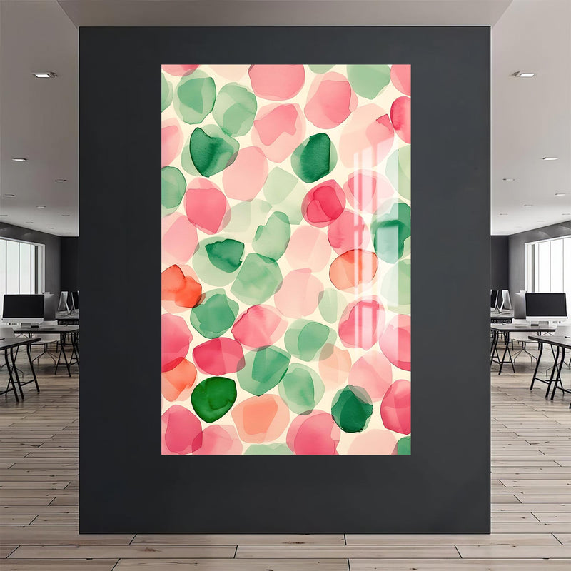 Pastel Damlalar Cam Tablo – Cam Tablo