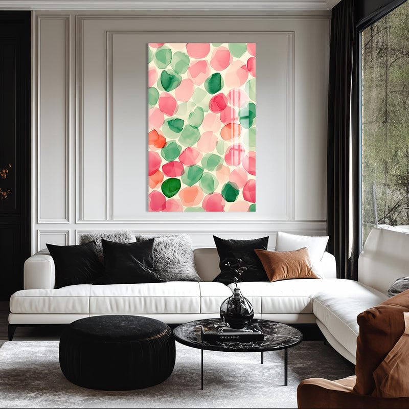 Pastel Damlalar Cam Tablo – Cam Tablo