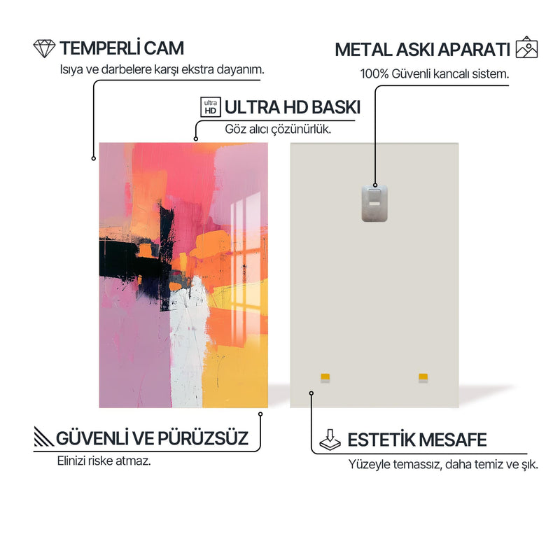 Turuncuların Arasında Cam Tablo – Cam Tablo