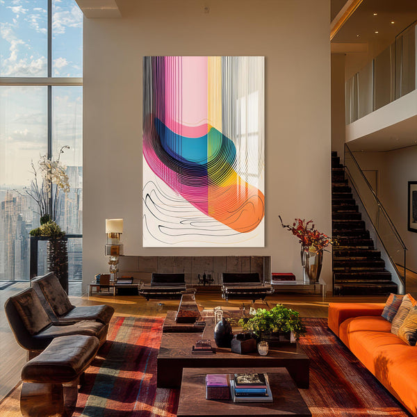 Soyut Akış Cam Tablo