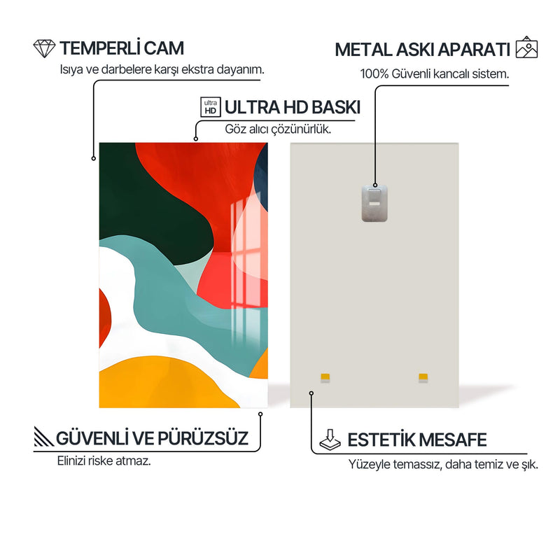 Ritimli Renkler Cam Tablo – Cam Tablo