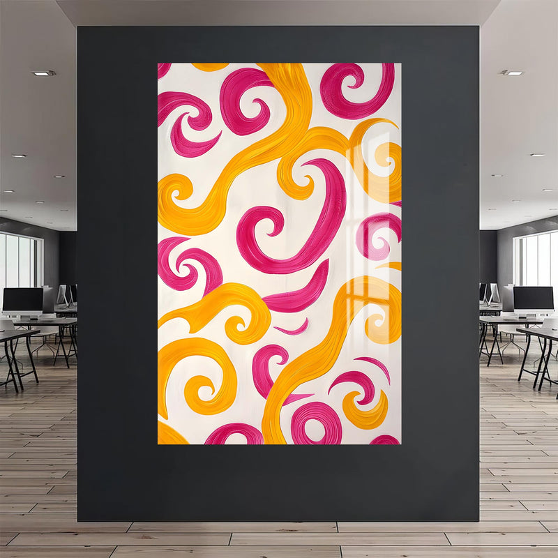 Modern Spiraller Cam Tablo – Cam Tablo