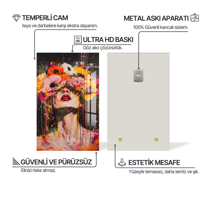 Floral Düşler Cam Tablo – Cam Tablo