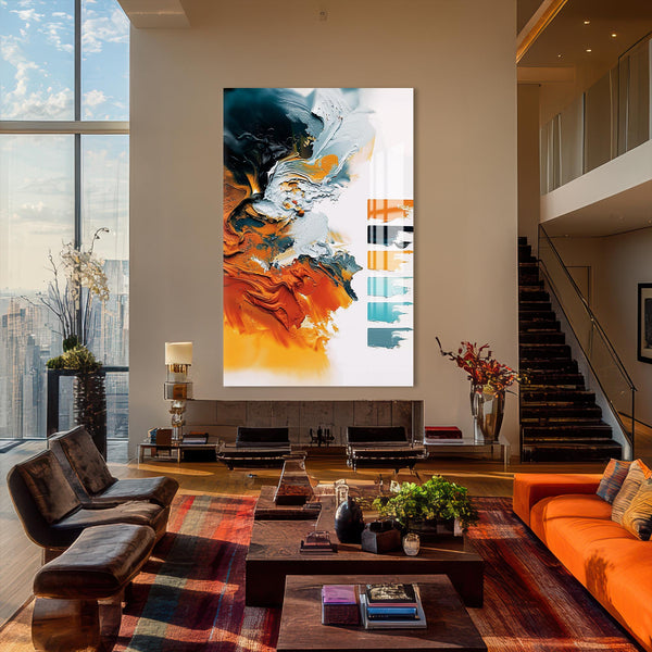 Alevin İzleri Cam Tablo