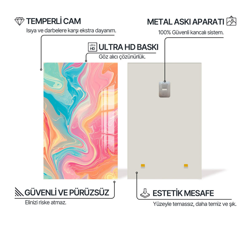 Turkuaz Rüyası Cam Tablo – Cam Tablo
