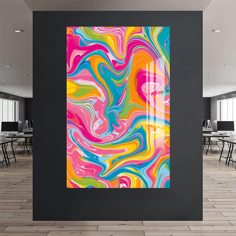 Neon Fırtına Cam Tablo – Cam Tablo