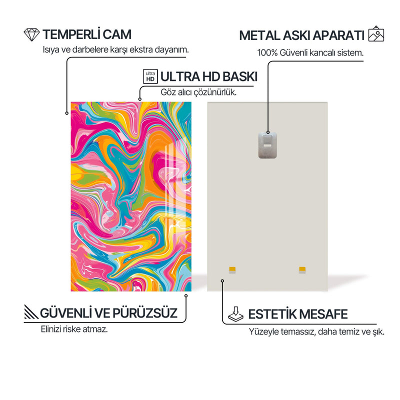 Neon Fırtına Cam Tablo – Cam Tablo