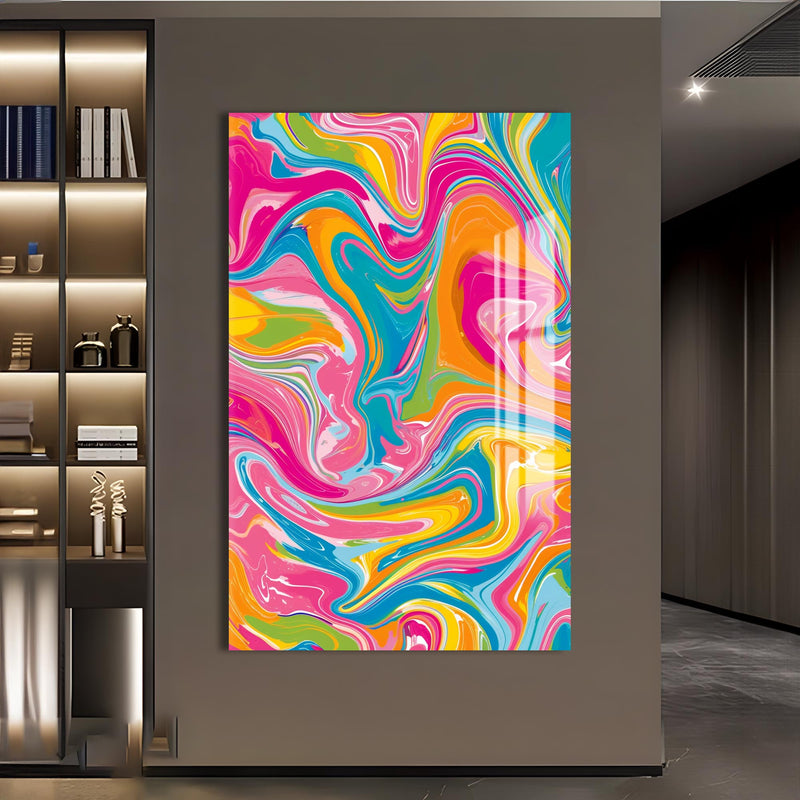 Neon Fırtına Cam Tablo – Cam Tablo
