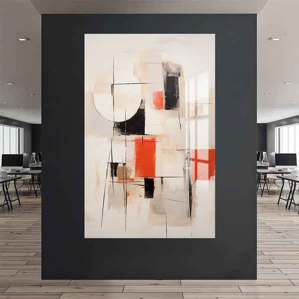 Turuncu Büyü Cam Tablo