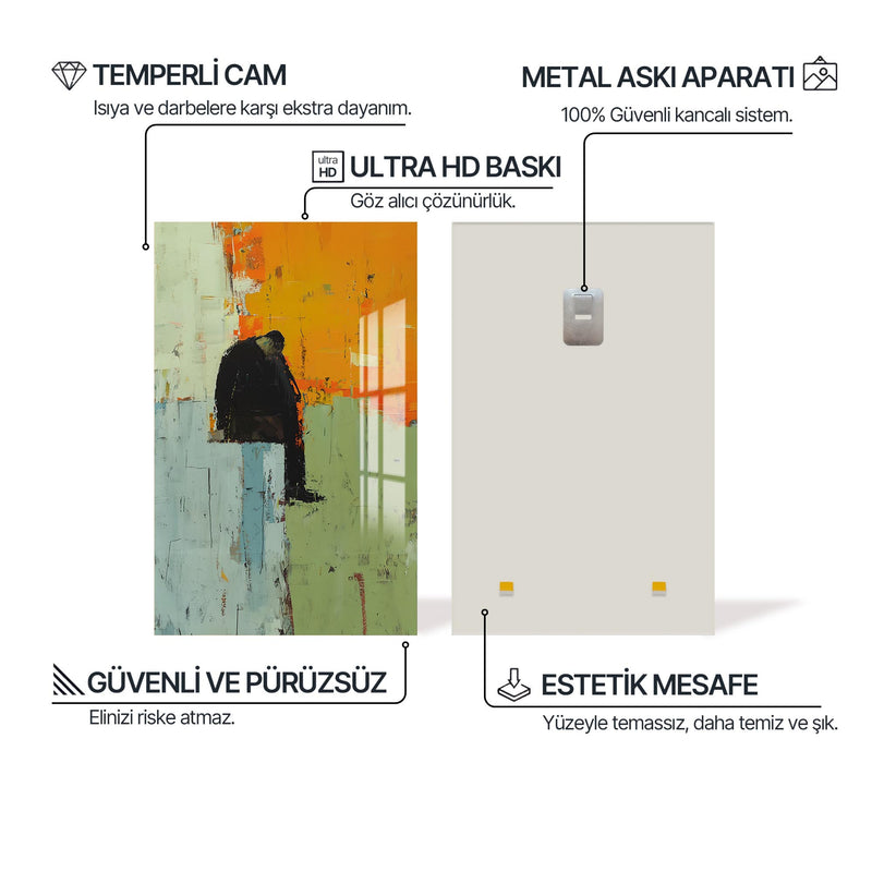 Gürültülü Sessizlik Cam Tablo – Cam Tablo