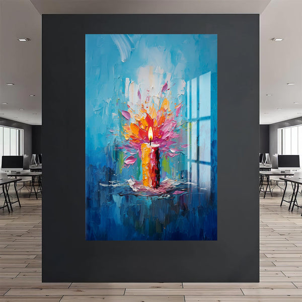 Ruhun Renkleri Cam Tablo