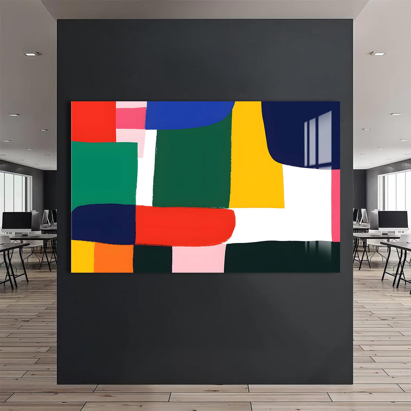 Color Blocks Cam Tablo – Cam Tablo