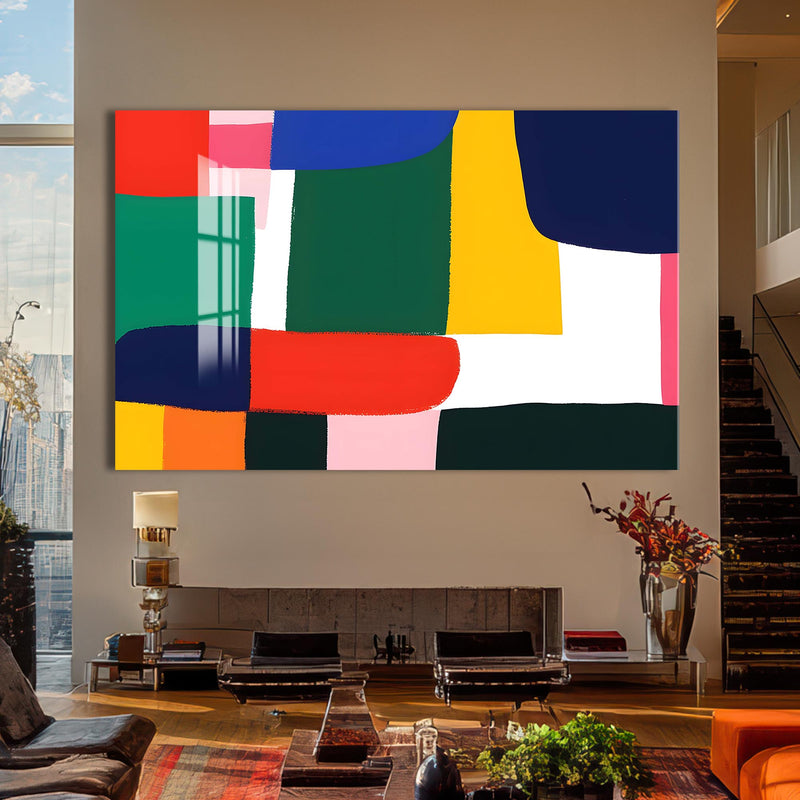 Color Blocks Cam Tablo – Cam Tablo