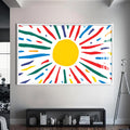 Sunny Day Cam Tablo – Beyaz Çerçeveli Cam Tablo