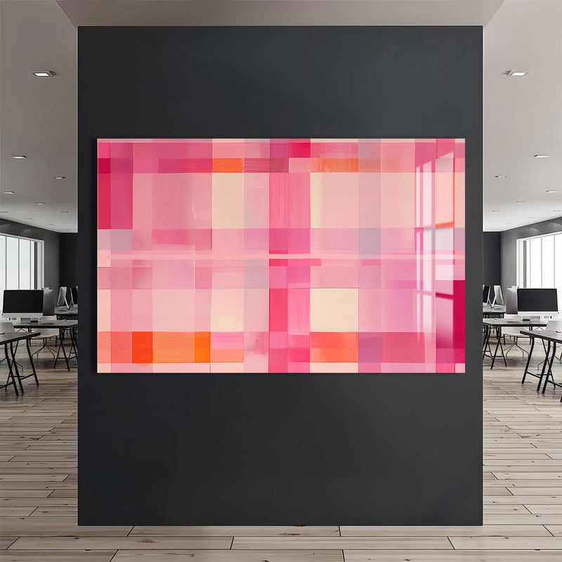 Pastel Izgara Cam Tablo – Cam Tablo