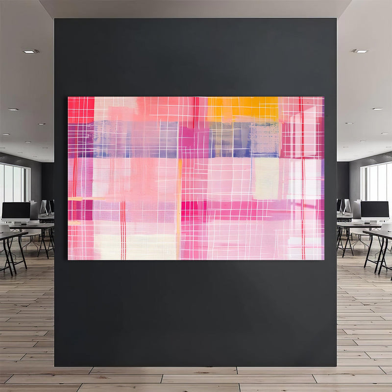 Pembe Geçişler Cam Tablo – Cam Tablo