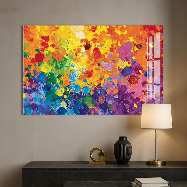 Işık Karnavalı Cam Tablo