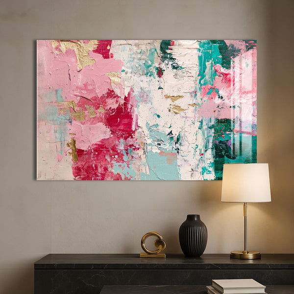 Dingin Çizgiler Cam Tablo