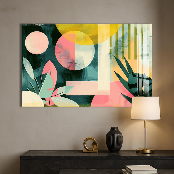 Tropik Geometri Cam Tablo