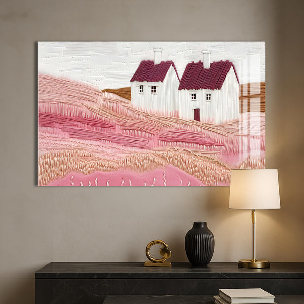 Kır Evleri Cam Tablo