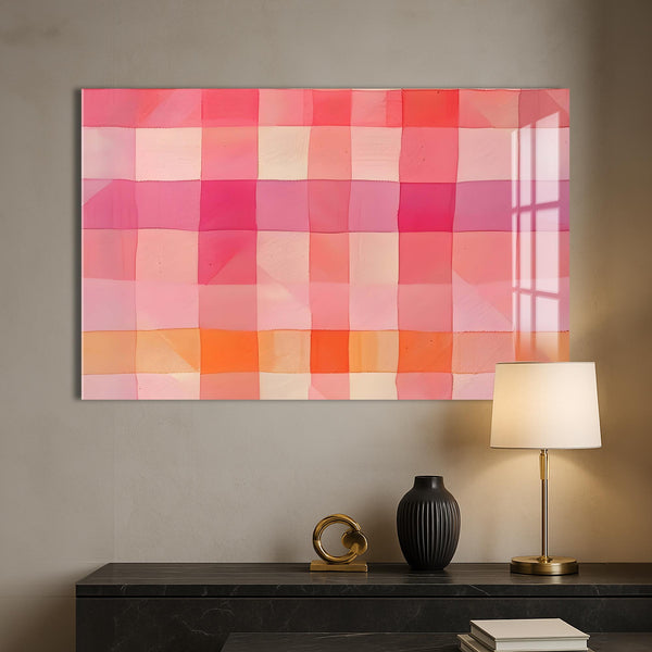 Sıcak Kareler Cam Tablo