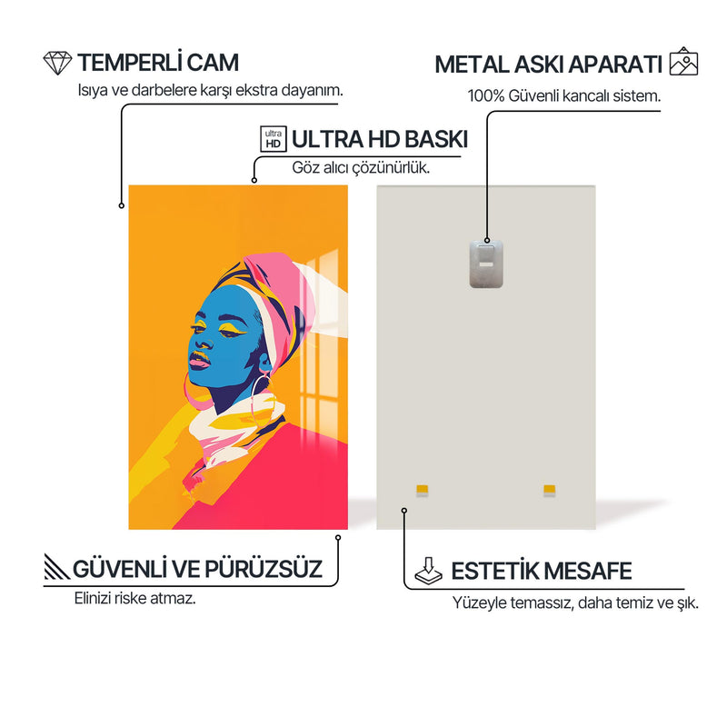 Çölün Çiçeği Cam Tablo – Cam Tablo