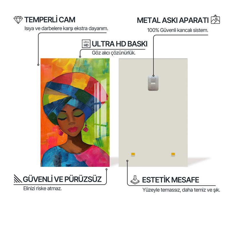 Mistik Kadın Cam Tablo – Cam Tablo