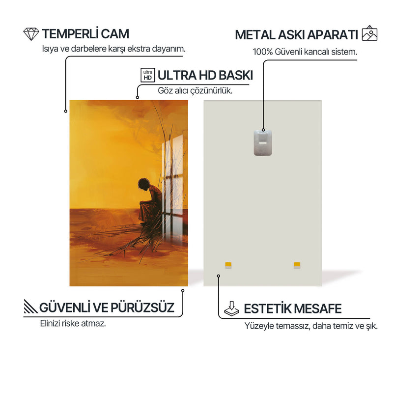 Kumdan Gelen Cam Tablo – Cam Tablo