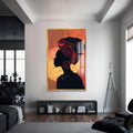 Çöl Ruhu Cam Tablo – Altın Çerçeveli Cam Tablo