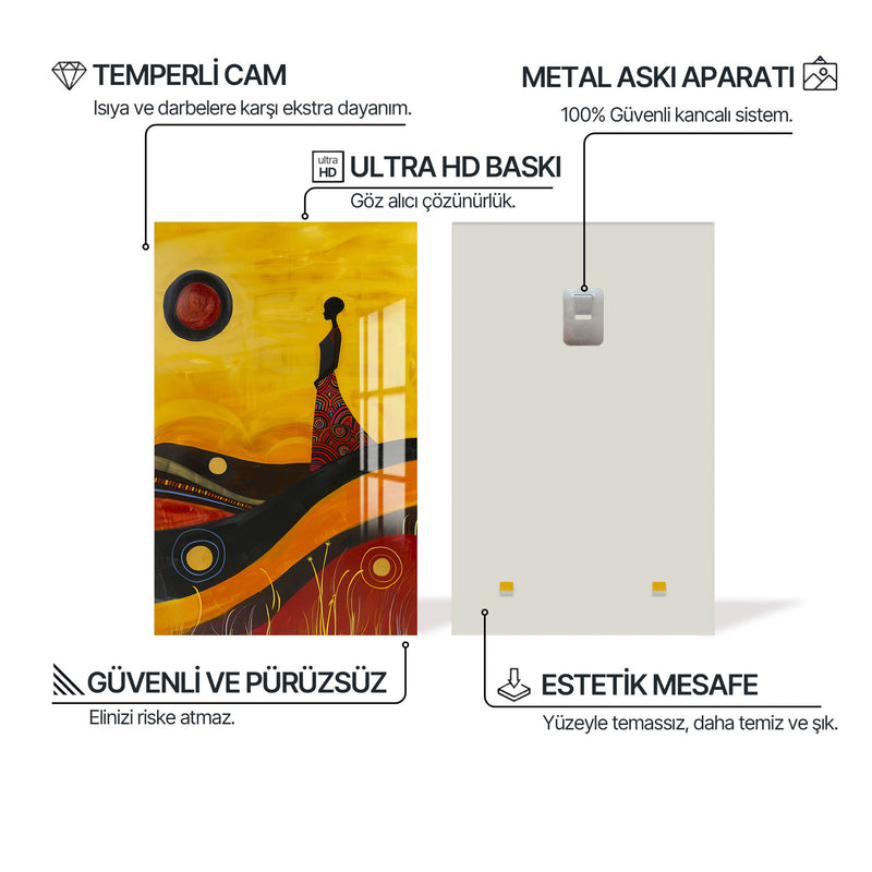 Kadın Resmi Cam Tablo – Cam Tablo