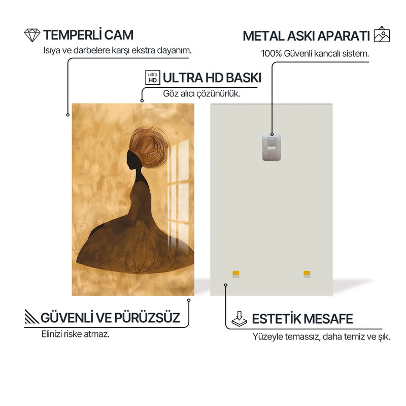 Kadın Figür Cam Tablo – Cam Tablo
