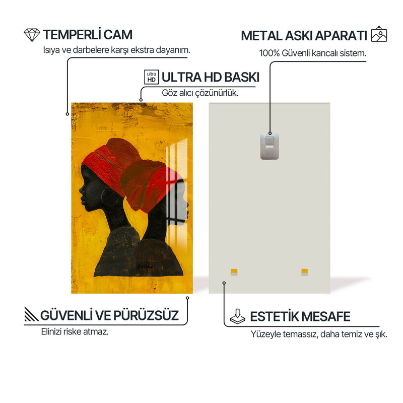 Kadın Tablosu Cam Tablo – Cam Tablo