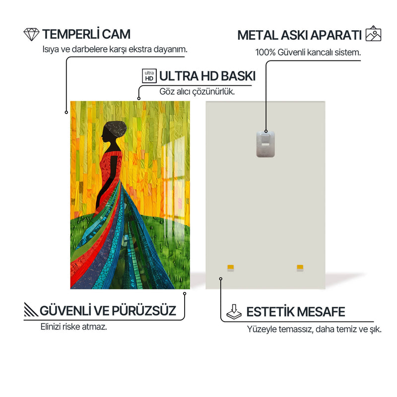 Kadın Duruşu Cam Tablo – Cam Tablo