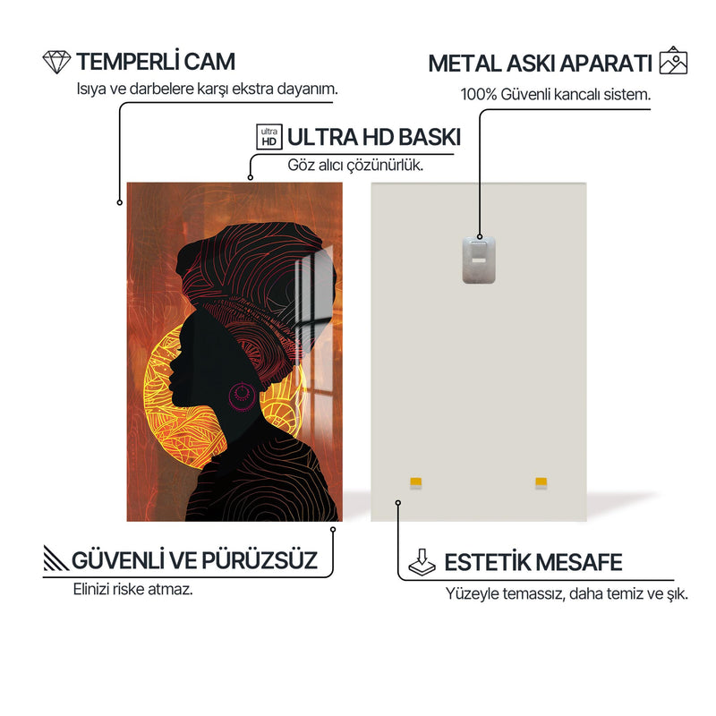 Çölün Annesi Cam Tablo – Cam Tablo