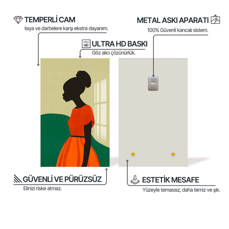 Kadın ve Toprak Cam Tablo Cam Tablo – Cam Tablo