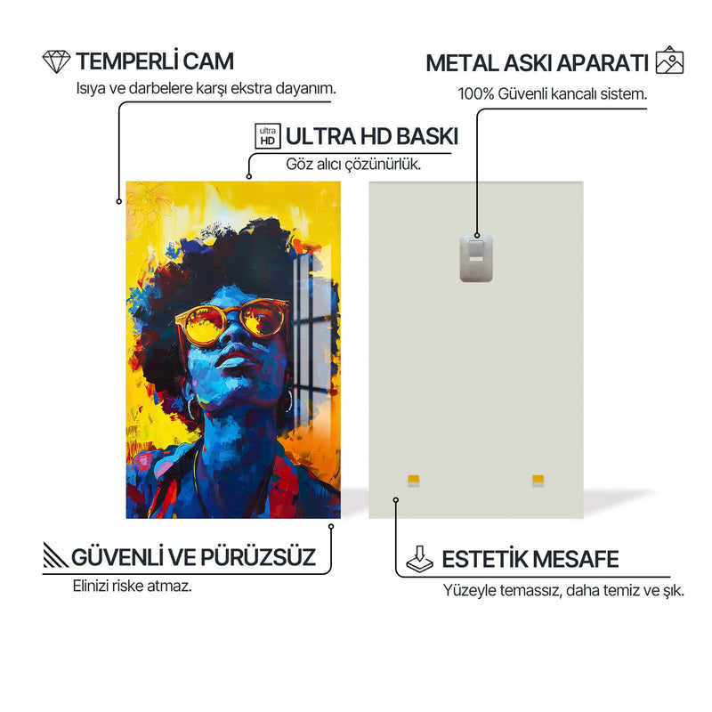 Kadın ve Sanat Cam Tablo – Cam Tablo