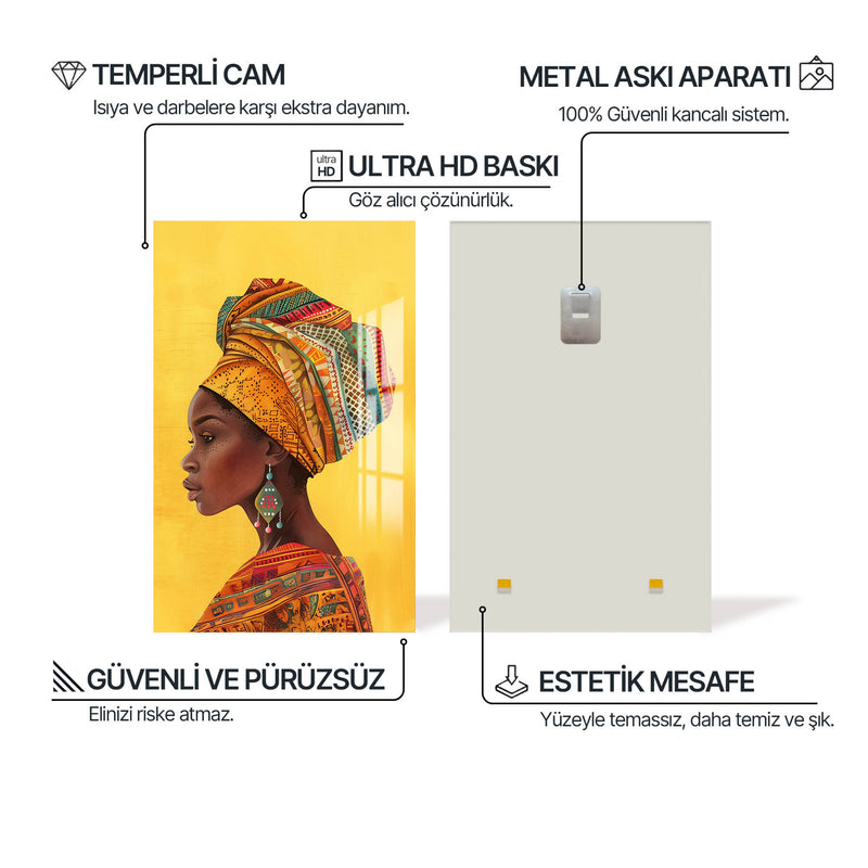 Kadın ve Umut Cam Tablo – Cam Tablo