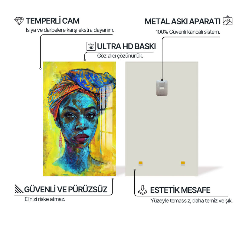 Kadın ve Ağaç Cam Tablo – Cam Tablo