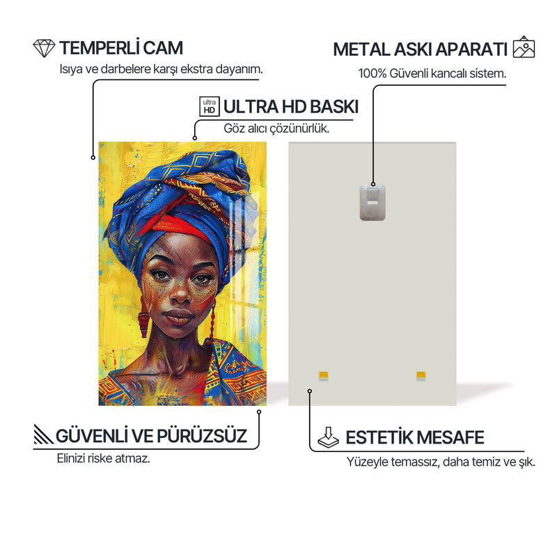 Kadın ve Nehir Cam Tablo – Cam Tablo